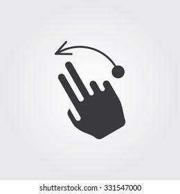 Simple Web Icon: Hand Touch
