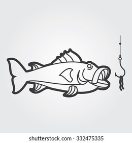 Simple Web Icon: River Fish 