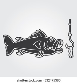 Simple Web Icon: River Fish 