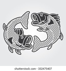 Simple Web Icon: River Fish 