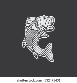 Simple Web Icon: River Fish 