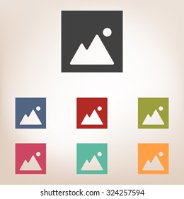 Simple web icon set in vector: image