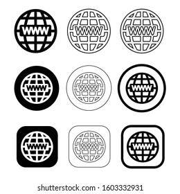 Simple Web Icon sign design