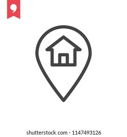 Simple Web Icon In Vector: Address