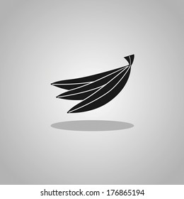 Simple web icon in vector: banana