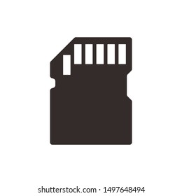 Simple web icon in vector, compact memory card