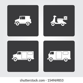 Simple web icon in vector: Delivery Service