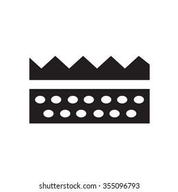 Simple web icon in vector: grass