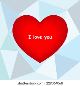 Simple web icon in vector, heart illustration