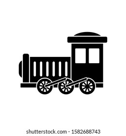 Simple web icon in vector: locomotive