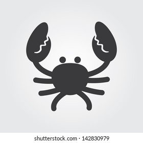 Simple web icon in vector: marine animals