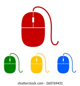 Simple web icon in vector: mouse