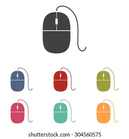 Simple web icon in vector: mouse