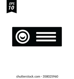 Simple web icon in vector: projector