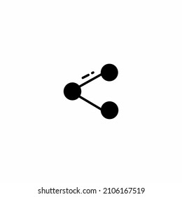 Simple web icon in vector: share