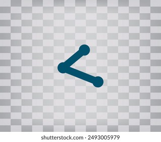 Simple web icon in vector: share