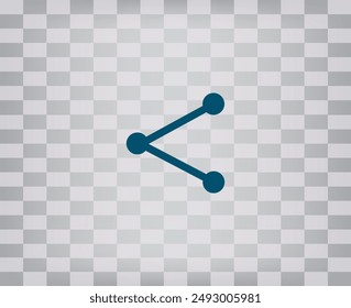 Simple web icon in vector: share