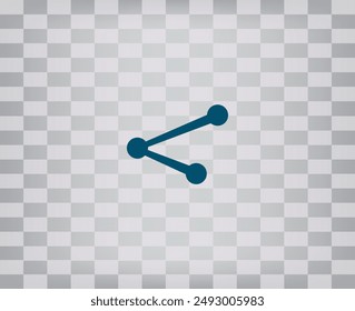 Simple web icon in vector: share