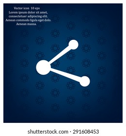 Simple web icon in vector: share