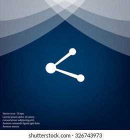 Simple web icon in vector: share