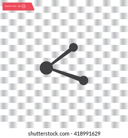 Simple web icon in vector: share