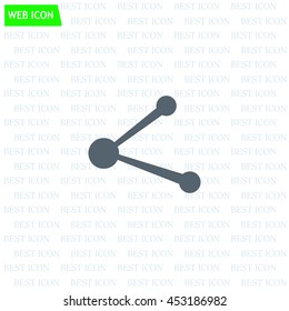 Simple web icon in vector: share