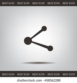 Simple web icon in vector: share