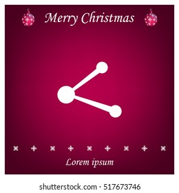 Simple web icon in vector: share