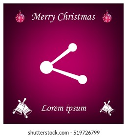 Simple web icon in vector: share