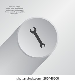 Simple web icon in vector: tool to work