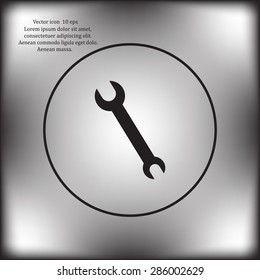 Simple web icon in vector: tool to work