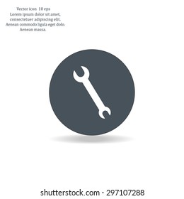 Simple web icon in vector: tool to work