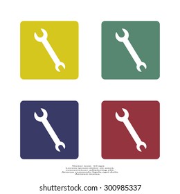 Simple web icon in vector: tool to work