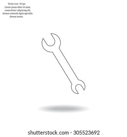 Simple web icon in vector: tool to work