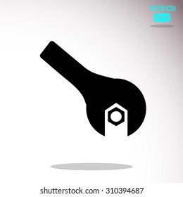 Simple web icon in vector: tool to work