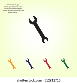 Simple web icon in vector: tool to work