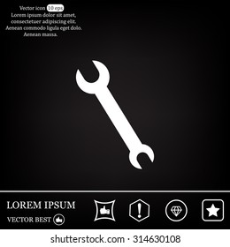 Simple web icon in vector: tool to work