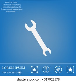 Simple web icon in vector: tool to work