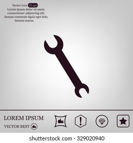 Simple web icon in vector: tool to work