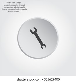 Simple web icon in vector: tool to work