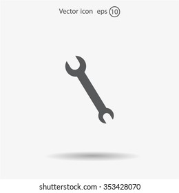 Simple web icon in vector: tool to work