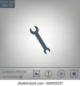 Simple web icon in vector: tool to work