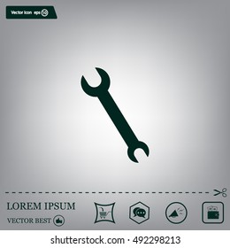 Simple web icon in vector: tool to work