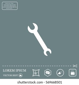 Simple web icon in vector: tool to work