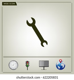 Simple web icon in vector: tool to work