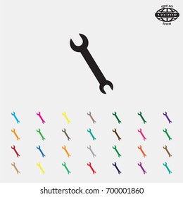 Simple web icon in vector: tool to work