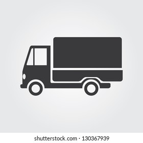 Simple web icon in vector:  truck