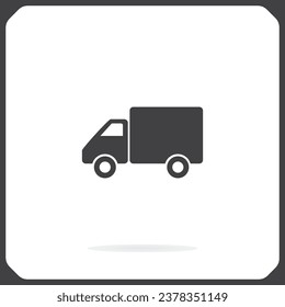 Icono web simple en vector: camioneta