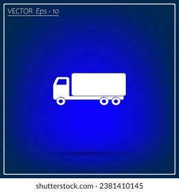 Simple web icon in vector: truck