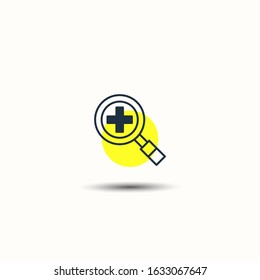 Simple web icon in vector, zoom